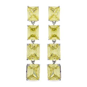 Pendientes Lux by Lux acabadoss en rodio