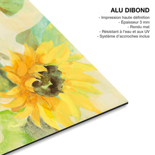 Tableau fleurs Tableau fleurs Tournesol fleuri Tableau alu Dibond