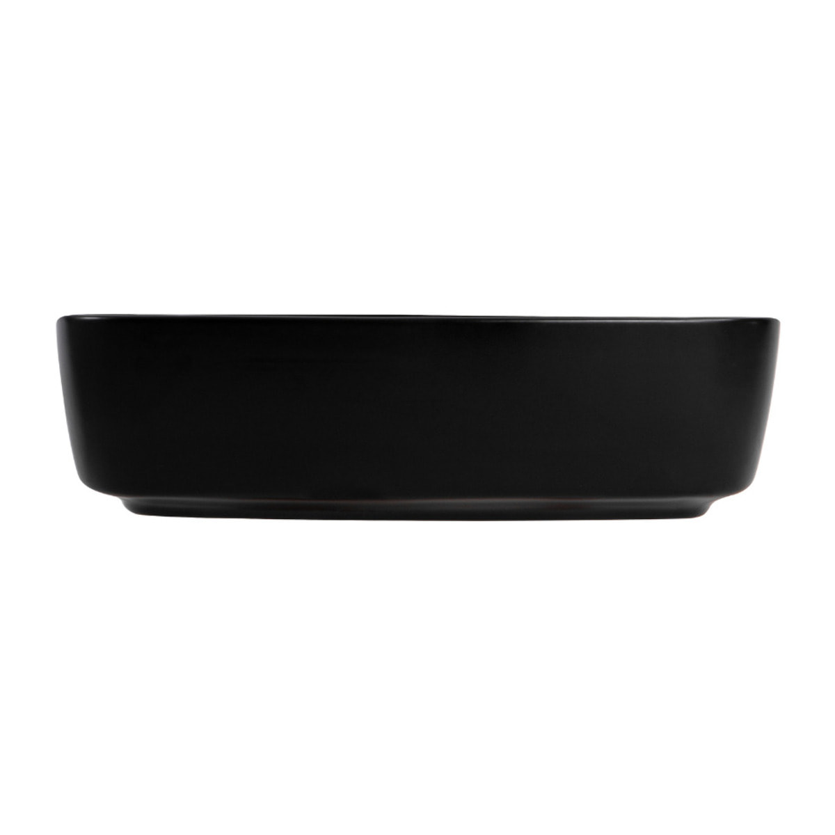 Vasque à poser rectangulaire 50 x 37,5 cm - noir mat - sans trop-plein - PixL Ceramia