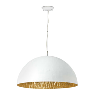 MAGMA Lampe suspension blanche et or 3L