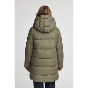 Giubbotto Gaia Reversible verde militare con logo Polo Club