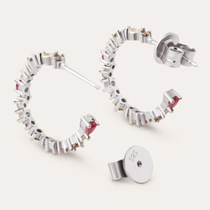 Orecchino Stellar Colors in Argento