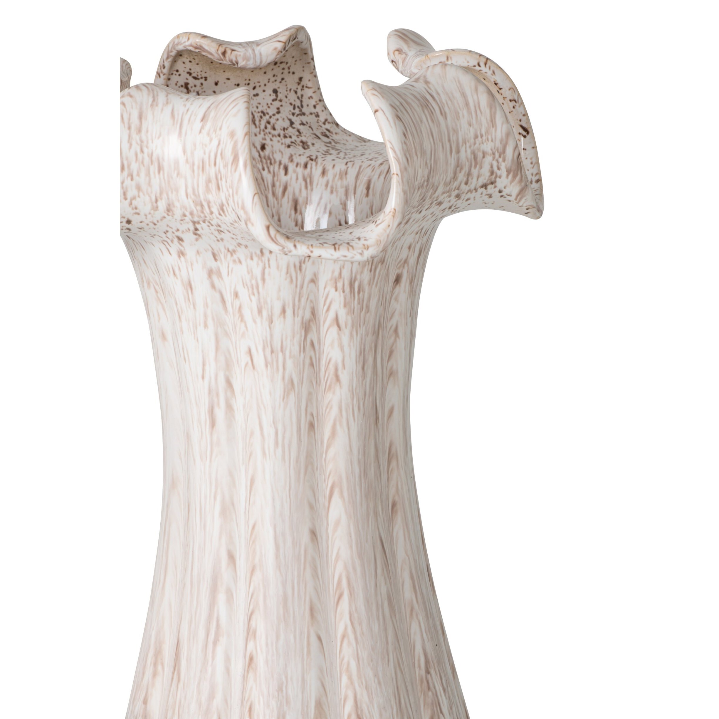 J-Line vase - argile/glace - beige clair - large