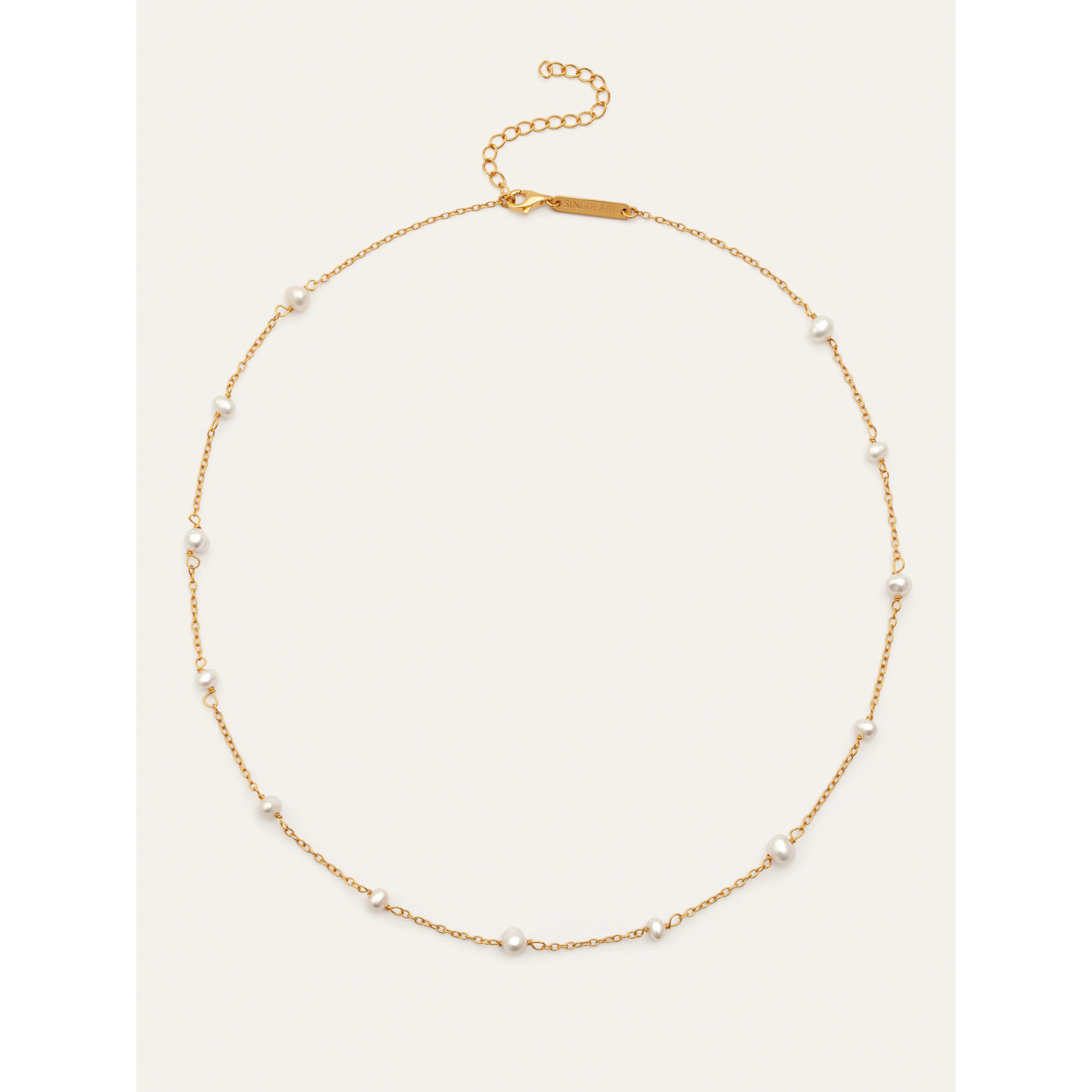 Collana Pearl & Pearls Argento Placcato Oro