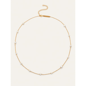 Collana Pearl & Pearls Argento Placcato Oro