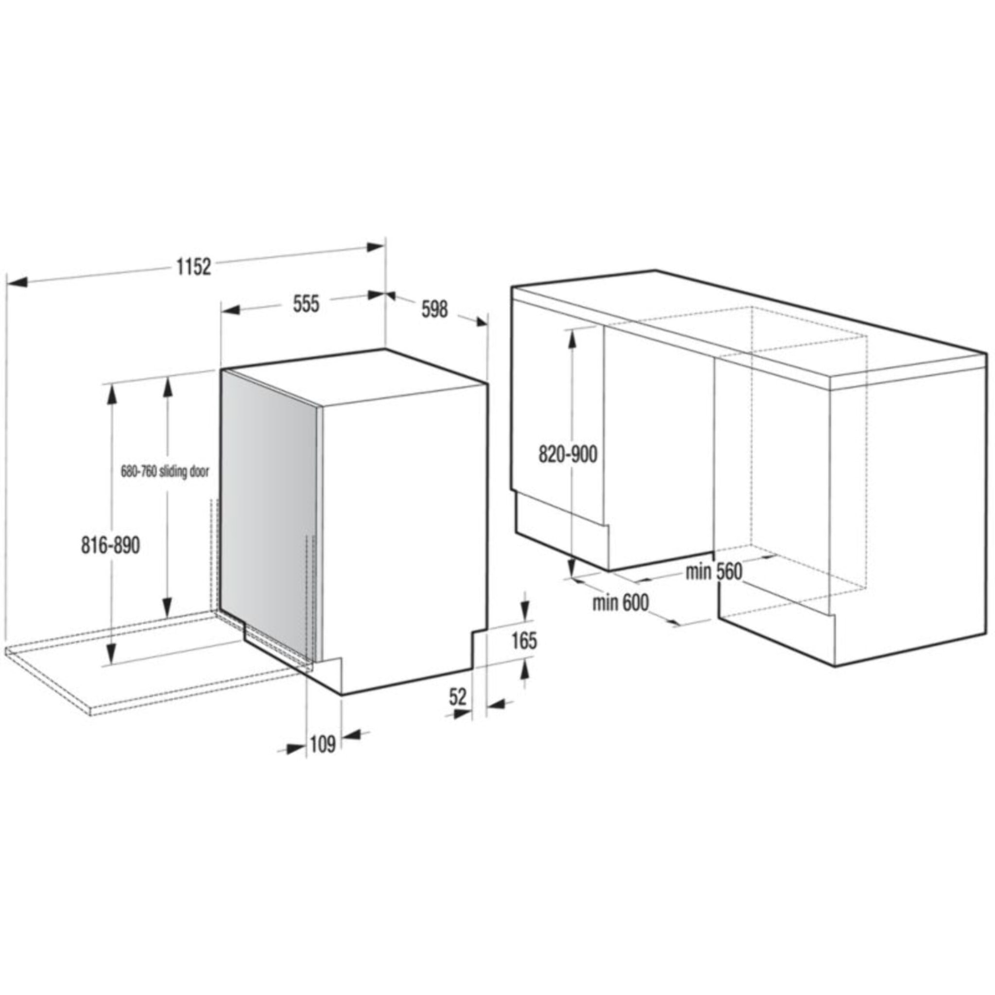 Lave vaisselle encastrable HISENSE HV673A65