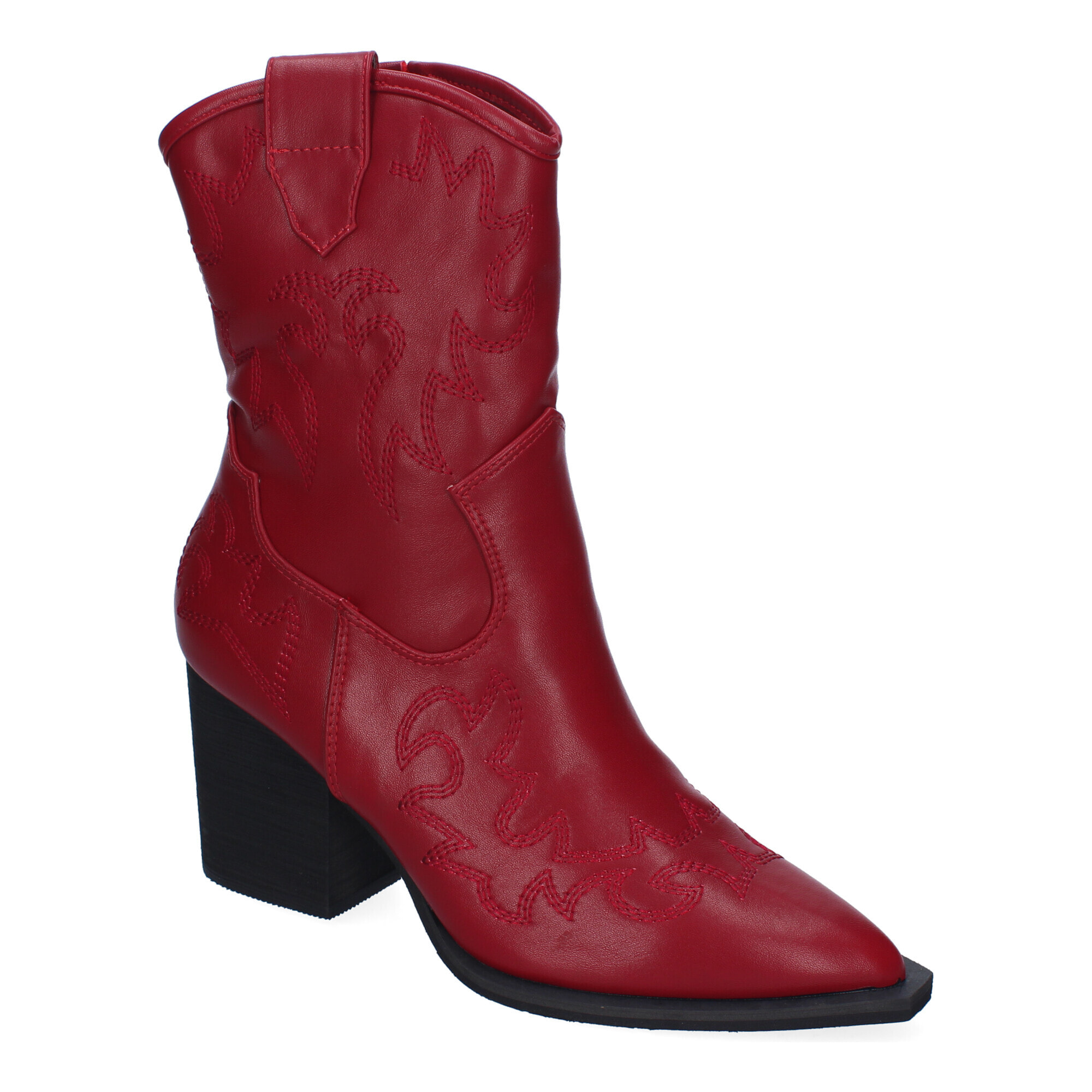 Botines Estilo Cowboy Elegantes para Mujer, Detalles Bordados, Comodas