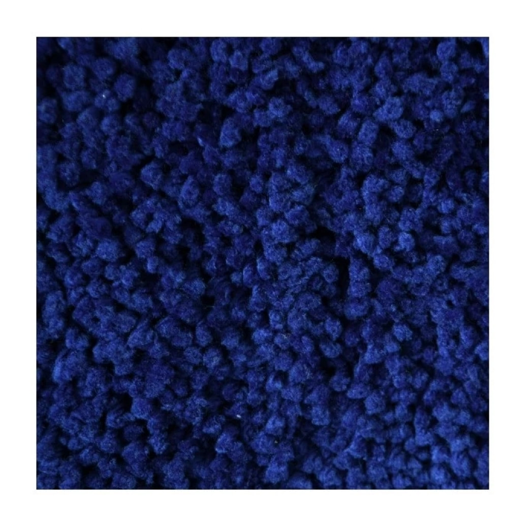 Tapis de bain rond microfibre HIGHLAND Bleu Marine Spirella