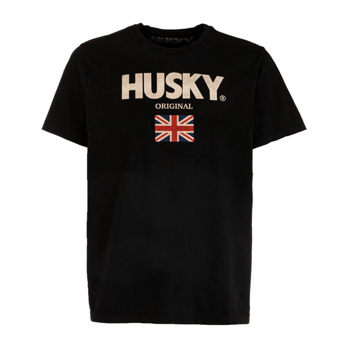 HUSKY t-shirt uomo black