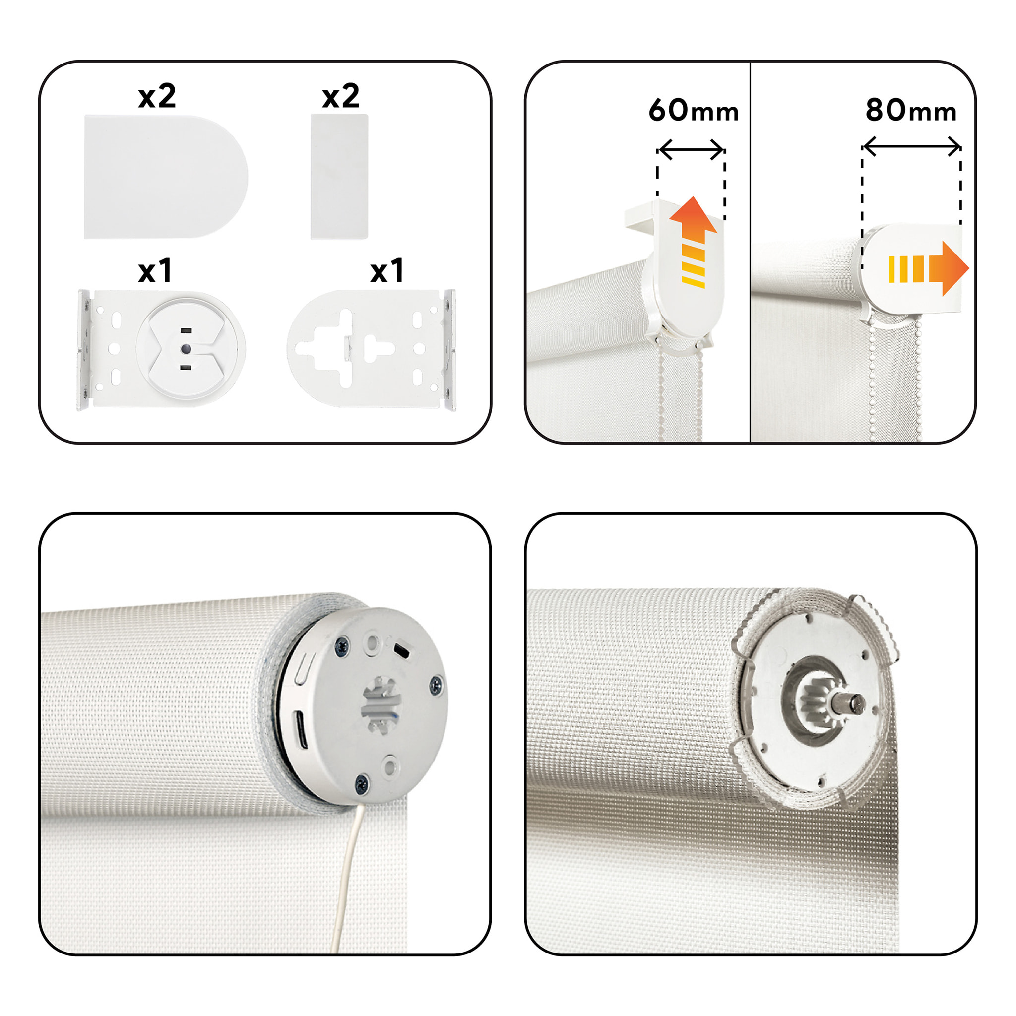 Estor motorizado SCREEN PRO Solar Blanco