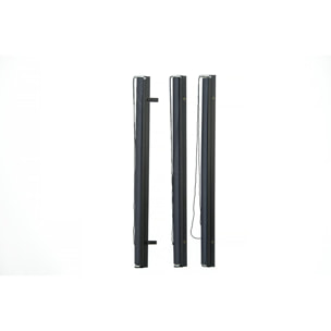 Lot de 2 stores rétractables pergola - 124 x 225 cm - Gris anthracite