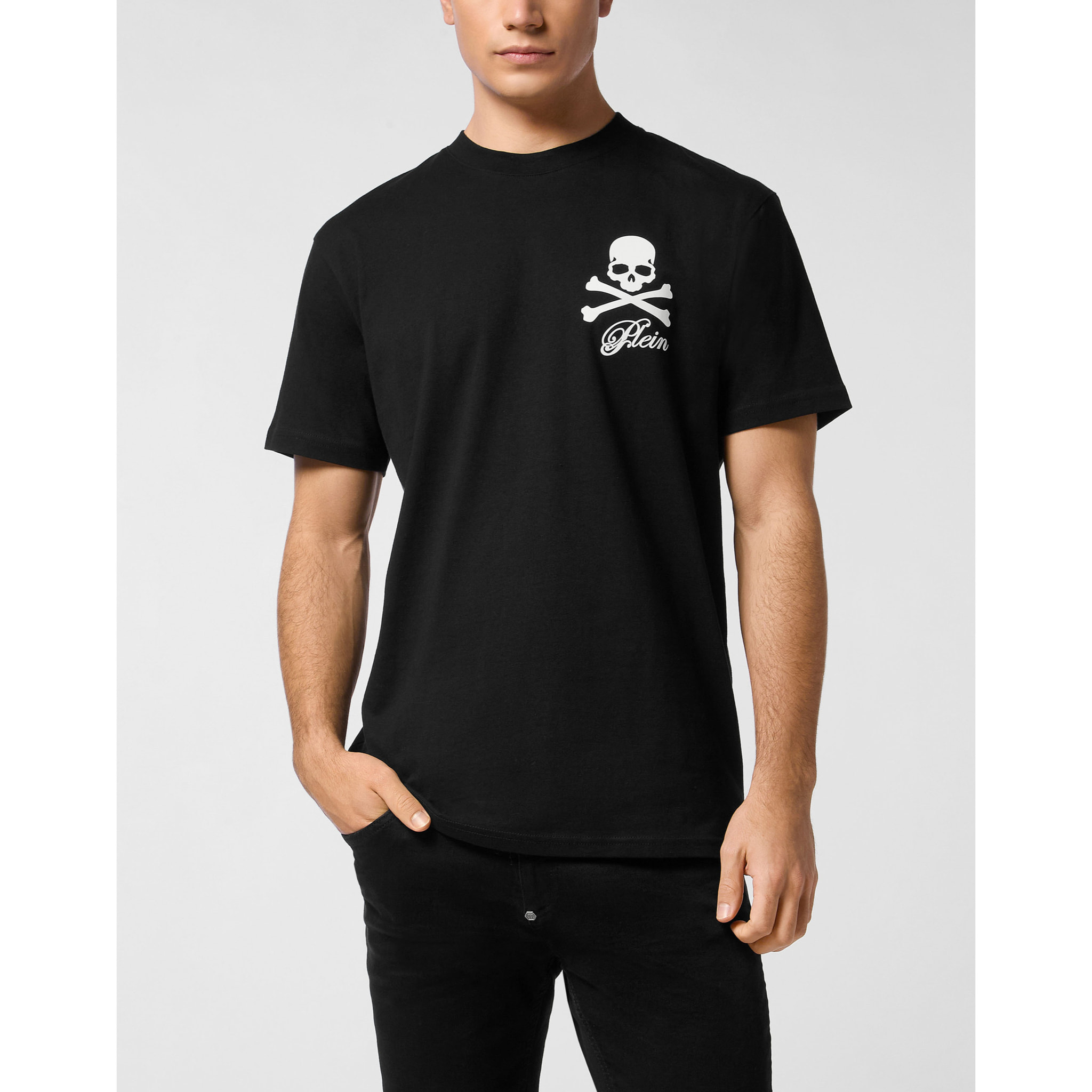 PHILIPP PLEIN Maglietta girocollo Ls SKULL