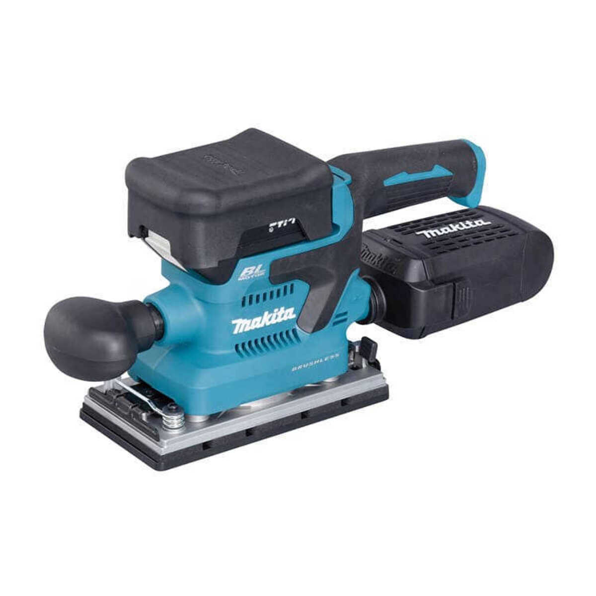 Ponceuse vibrante 18V 93x185 mm Bluetooth AWS - MAKITA - avec 2 batterie 18V 5.0Ah - chargeur- MakPac - DBO381RTJU