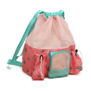 BOLSA DE PLAYA TORTUGAS ROSAS