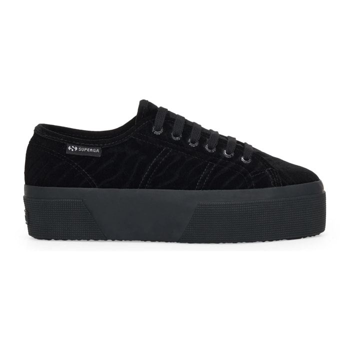 Superga - Scarpe da donna Donna Nero - 3790 VELVET ZEBRA LEGGERA