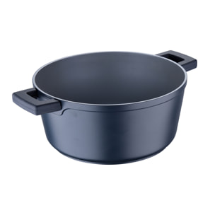 Cacerola Ø28x13cm en Aluminio fundido con tapa apta para inducción INDIGO MasterPRO