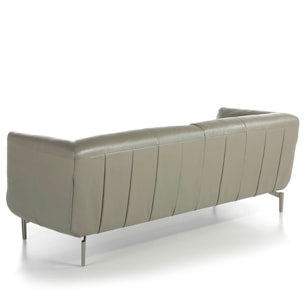 Sofá de piel de vacuno 210x90x78cm