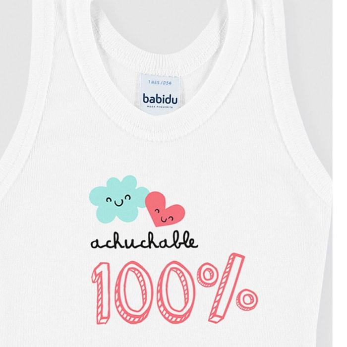 Body bebé tirantes personalizado frases