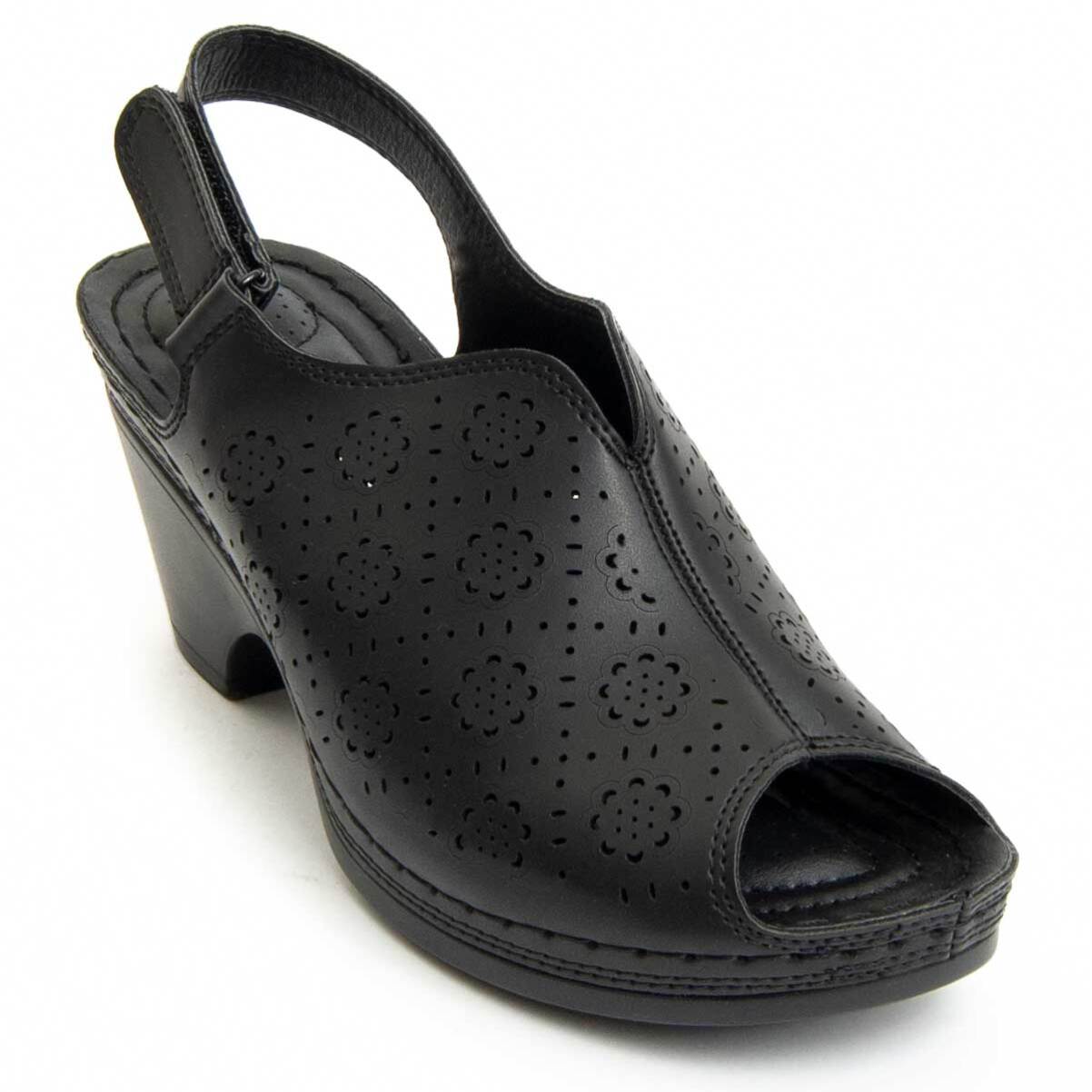 Sandalias de tacón - Negro - Altura: 7 cm