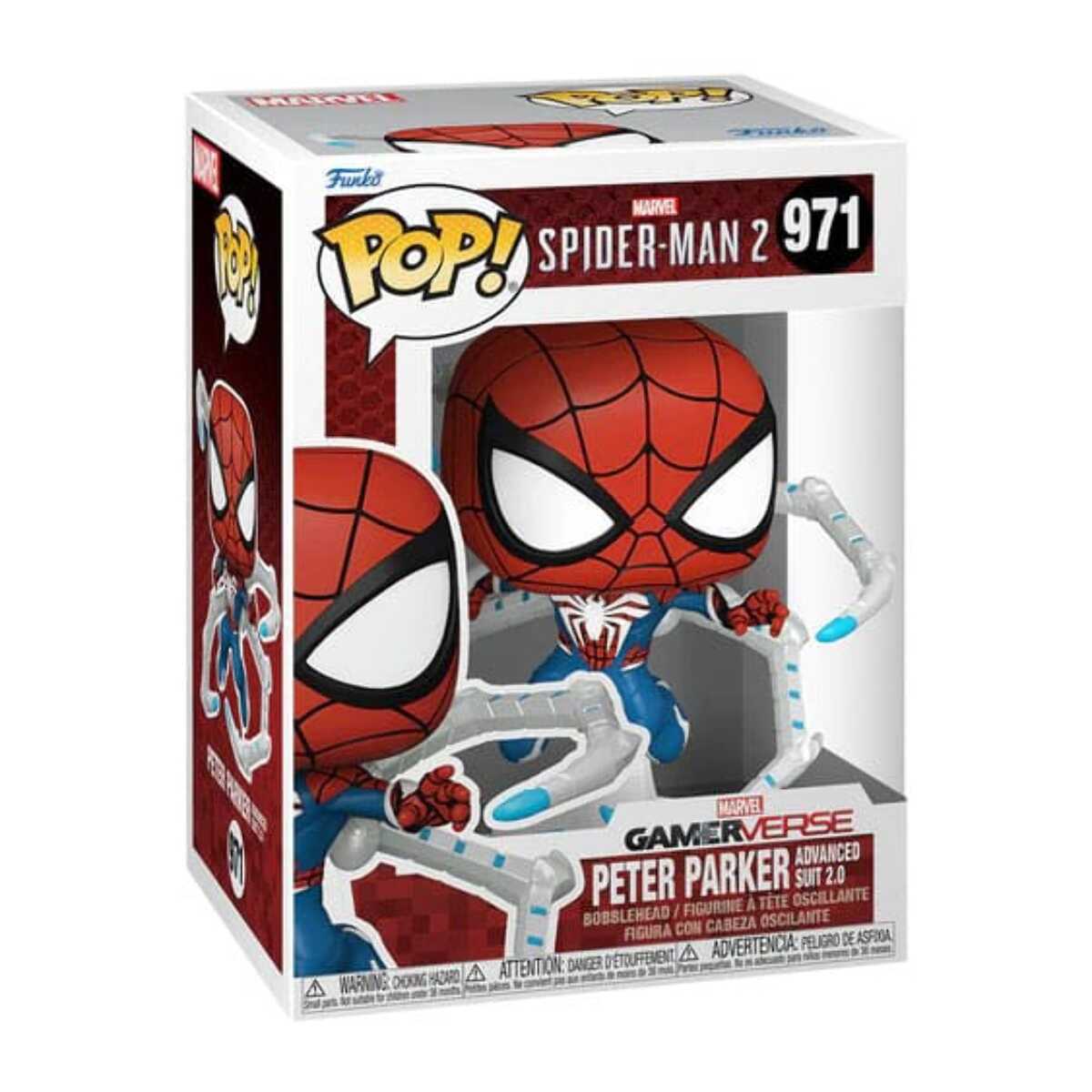 Spider-man 2 Pop! Games Figure in Vinile Peter Perker con Tuta 2.0 9 Cm Funko