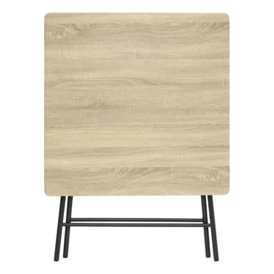 Table pliante 2 places effet bois