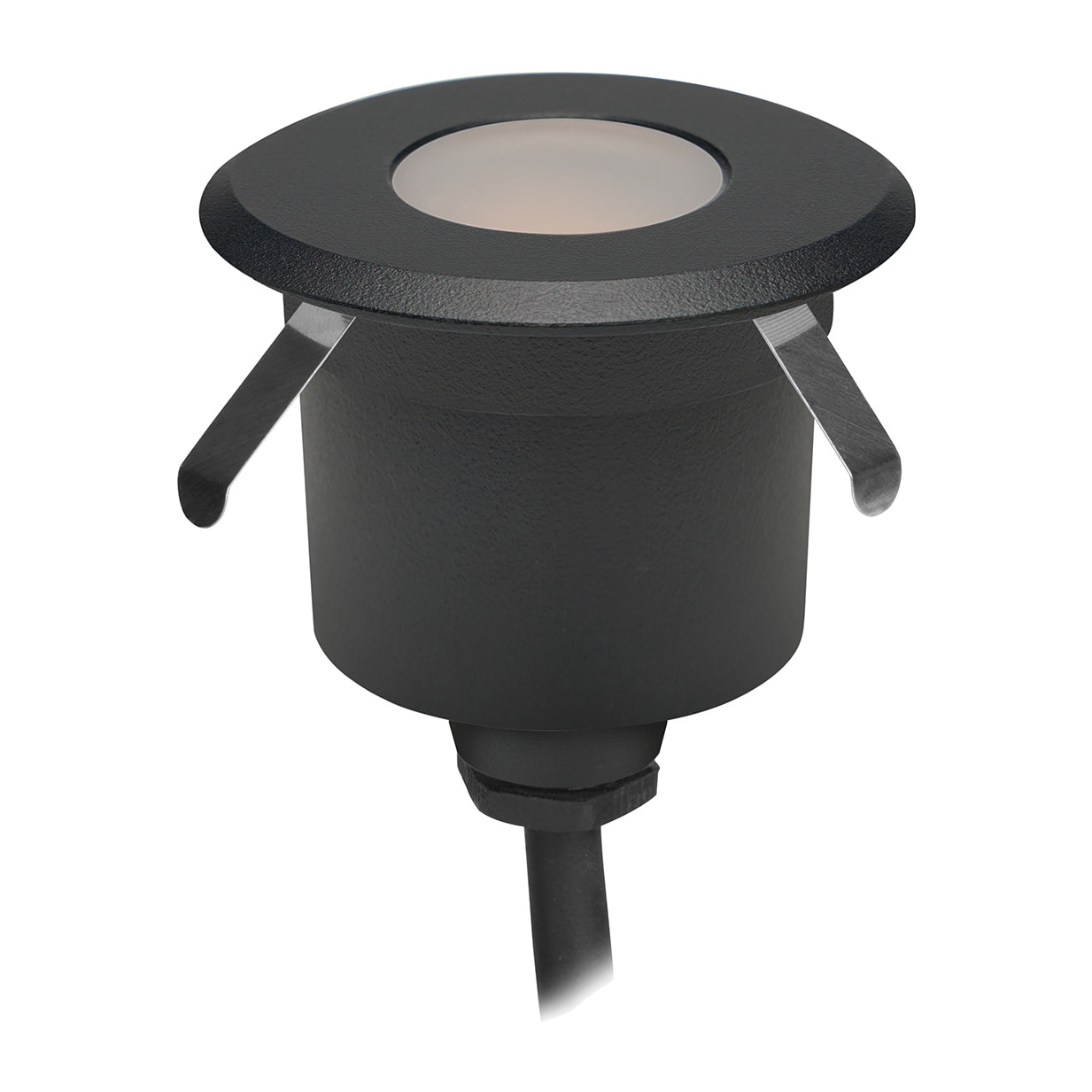 Forlight - Empotrable de suelo Senya 59mm Aluminio, Policarbonato Negro, Matizado