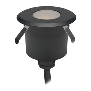 Forlight - Empotrable de suelo Senya 59mm Aluminio, Policarbonato Negro, Matizado
