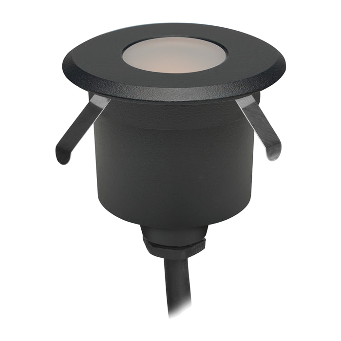 Forlight - Empotrable de suelo Senya 59mm Aluminio, Policarbonato Negro, Matizado