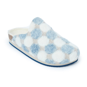 Pantofola Mandèl Celeste