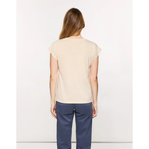 Camiseta Manga Corta Beige - Joei