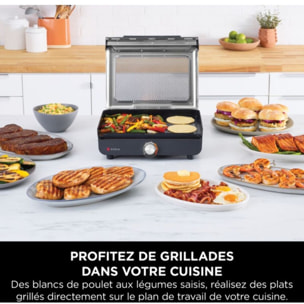 Plancha électrique NINJA GR101EU grill/plancha à poser, 34x34 cm