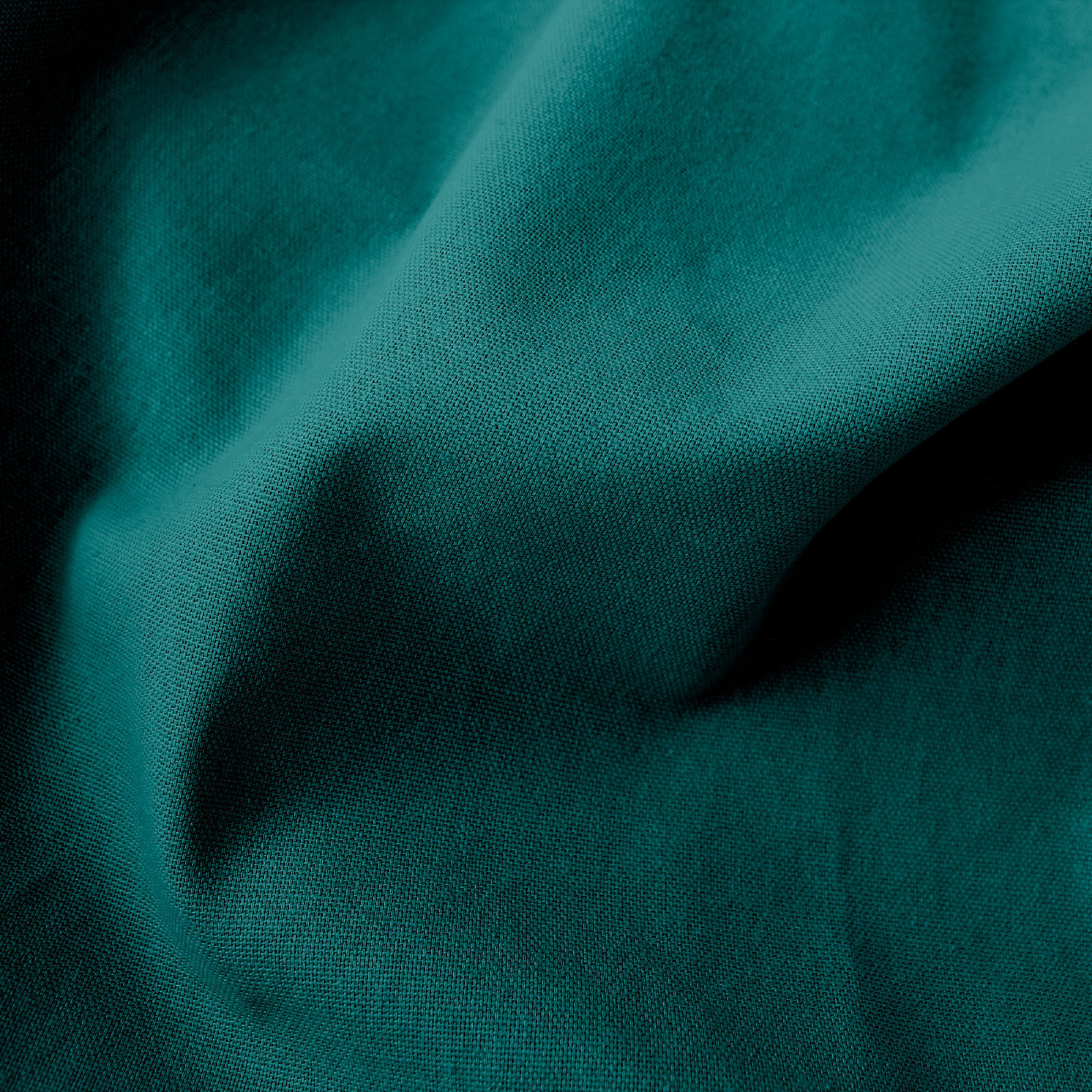 Rideau coloré en pur coton 8 œillets - Vert emeraude