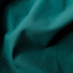 Rideau coloré en pur coton 8 œillets - Vert emeraude