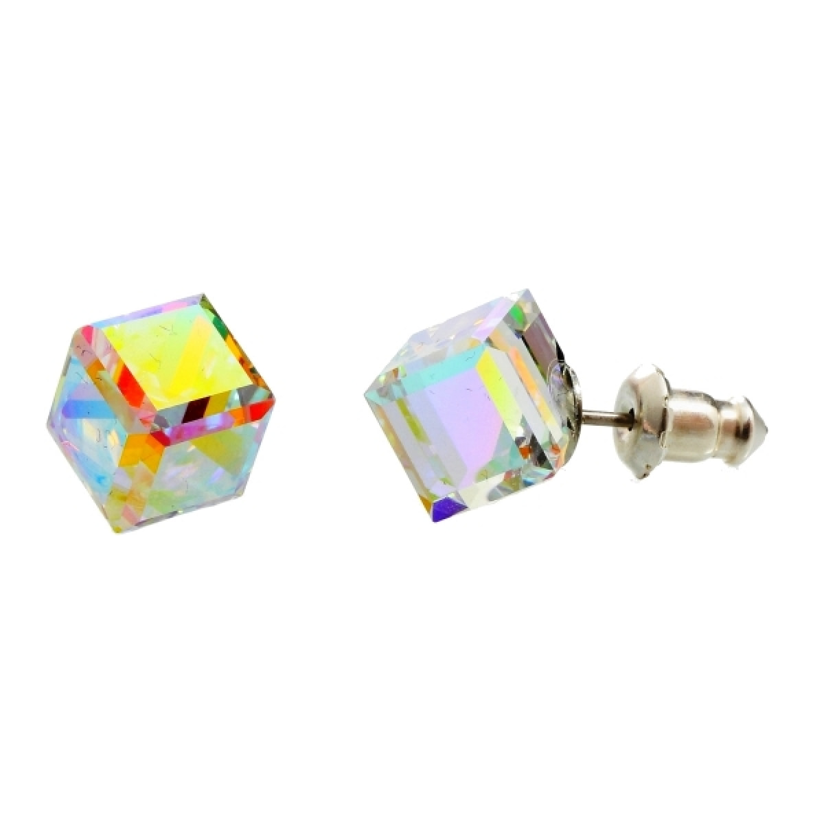 Pendientes Cubik adornado con cristales de Swarovski