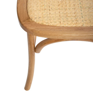 Chaise "Isak" chêne naturel beige