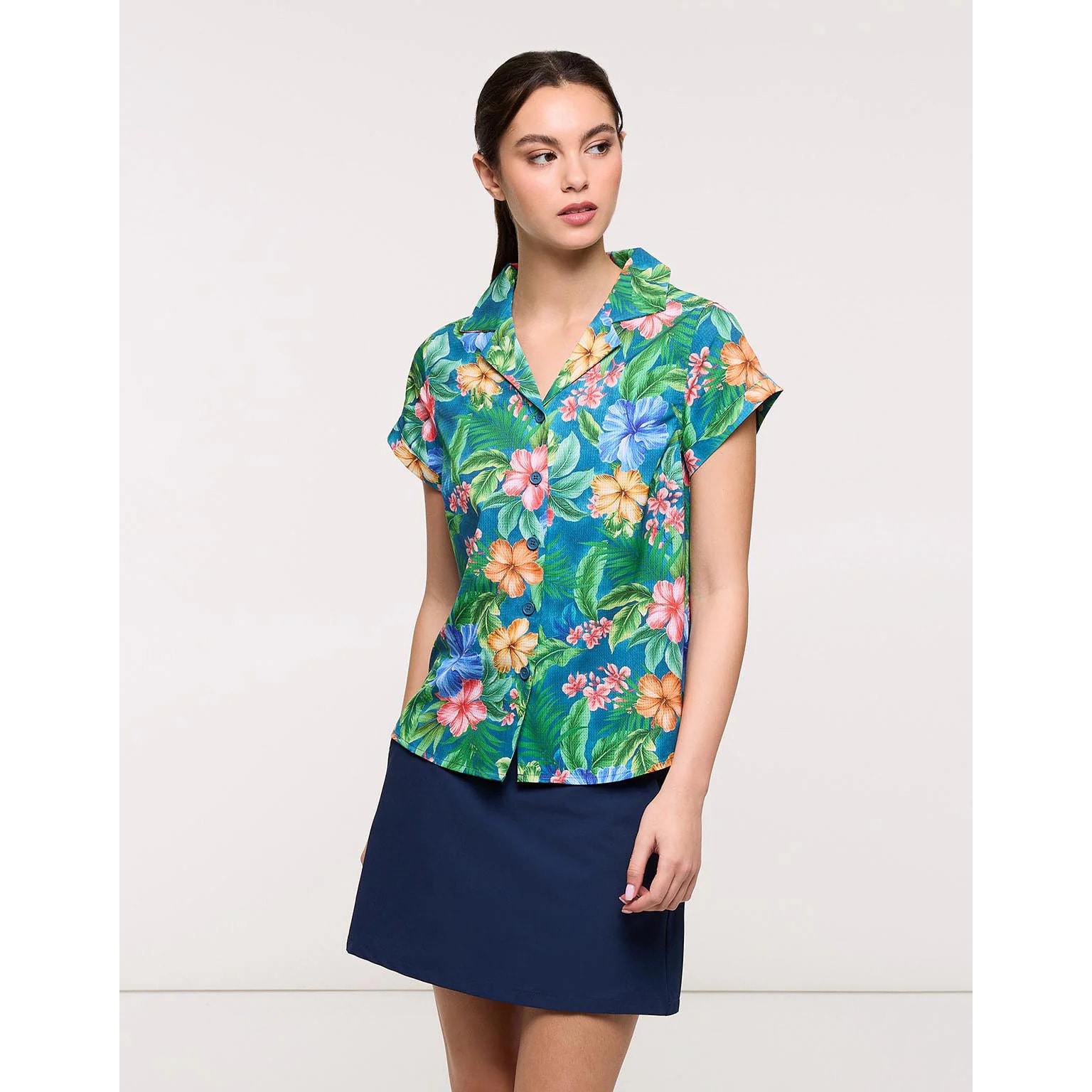 Camisa Manga Corta Multicolor - Nerini