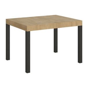 Mesa extensible 70x110/194 cm Everyday Roble Natural estructura Antracita