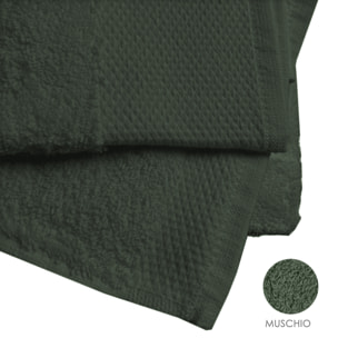 Set salvietta 3 pezzi 60x110 cm muschio