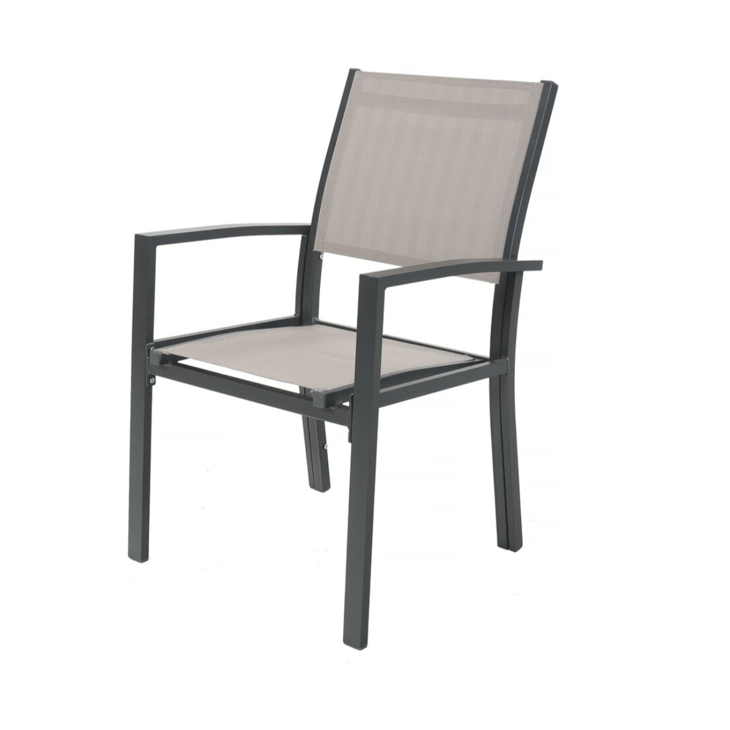 Salon de jardin repas extensible "Lagos" - 200/320 x 105 x 76 cm - Taupe - 10 places