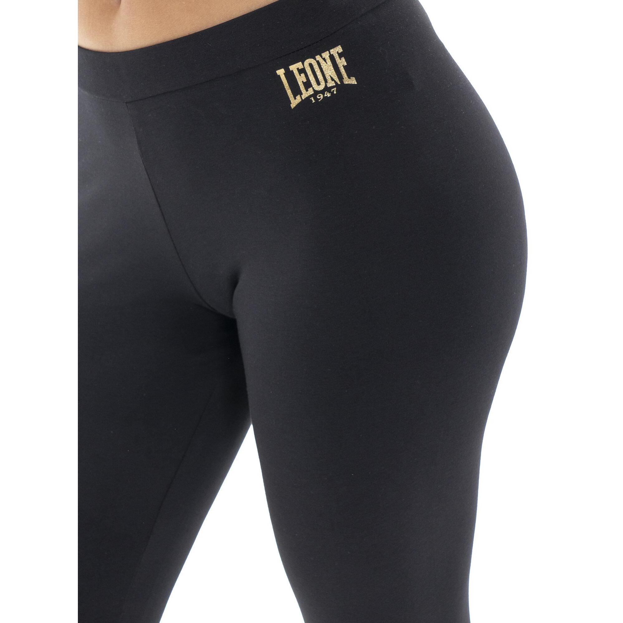 Leggings da donna in cotone non garzato Leone Gold