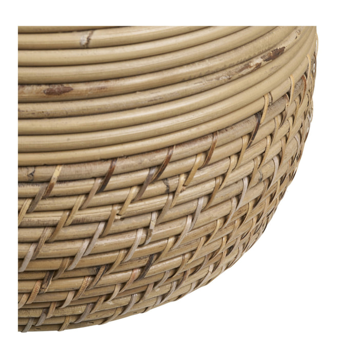 Moro - Set 2 cesti in rattan kubu naturale (piccolo e grande)