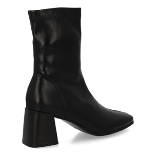 Botin mujer con tacon y estampado liso