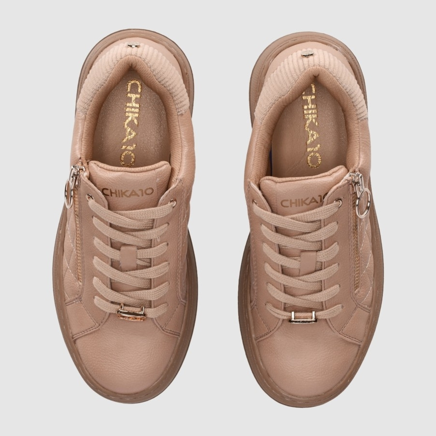 Deportivos - Beig - Tacón: 5 cm