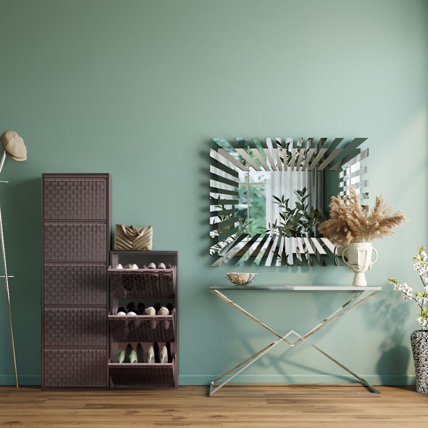 Casier à chaussures Caruso alu Kare Design