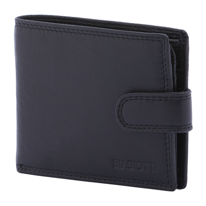 Portafoglio  da uomo In Vera pelle Made in Italy 12,5x9,5x3 cm