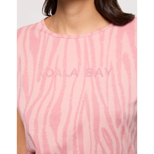 Camiseta Manga Corta Rosa - Zebrira