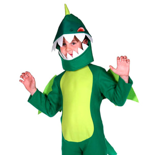 Costume Carnevale con Ali Draghetto Drago Travestimento Verde Bambino Ciao