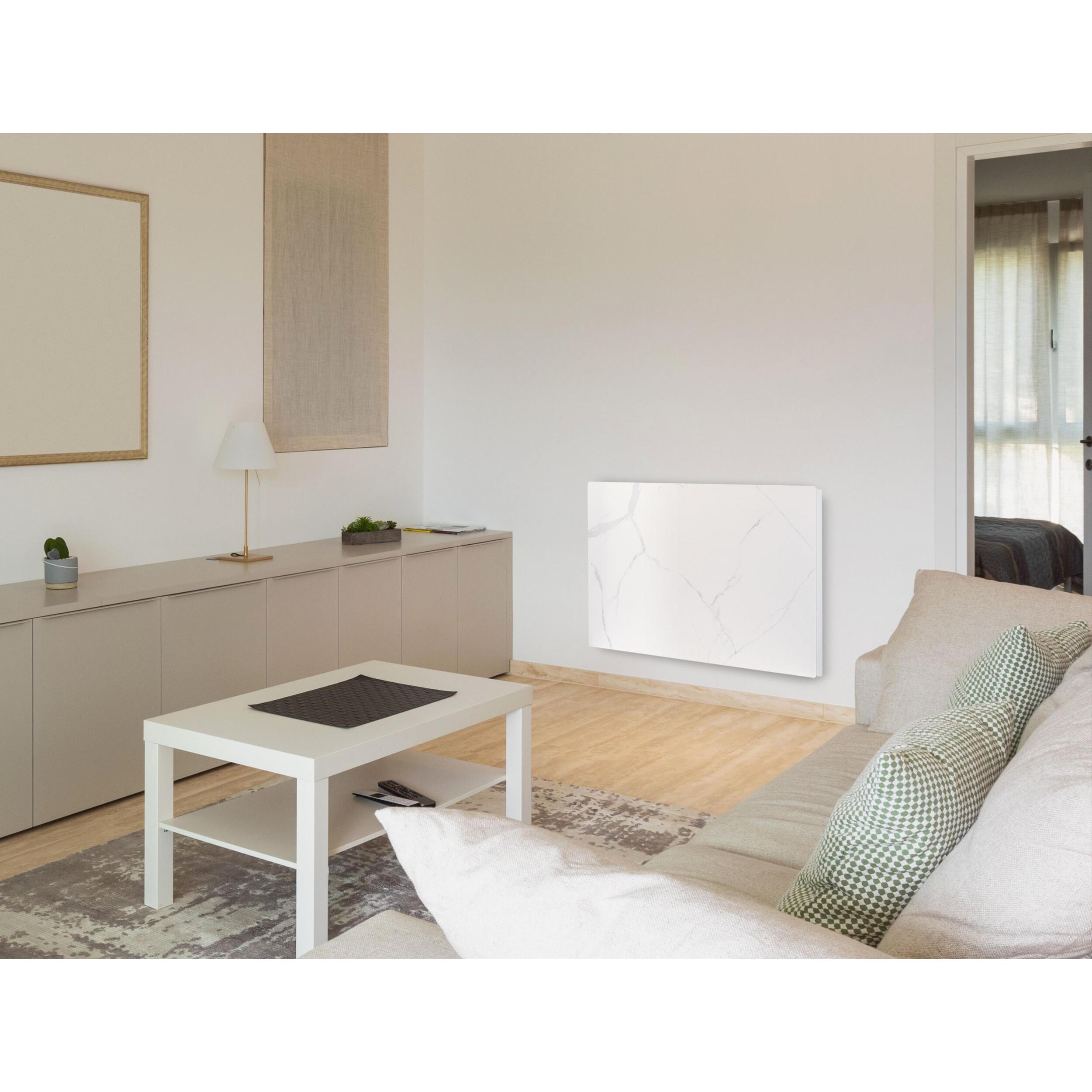 Émetteur thermique avec façade en céramique à finition marbrée 1000   W