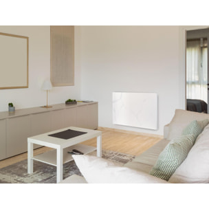 Émetteur thermique avec façade en céramique à finition marbrée 1000   W