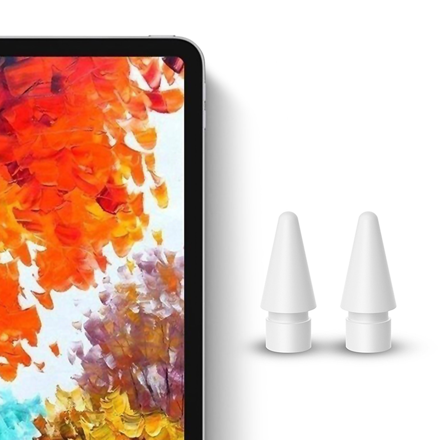 Repuesto de punta 2B tacto suave para iPad de generación 1 y 2. Contiene 2 unidades.